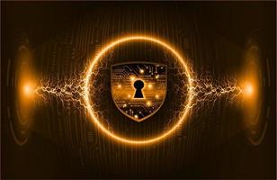 Modern Cybersecurity Technology Background with padlock vector