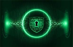 Modern Cybersecurity Technology Background with padlock vector