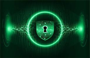 Modern Cybersecurity Technology Background with padlock vector