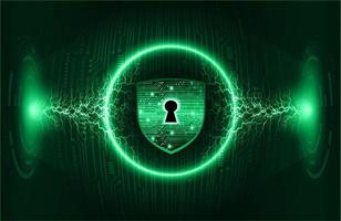 Modern Cybersecurity Technology Background with padlock vector