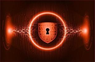 Modern Cybersecurity Technology Background with padlock vector