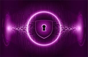 Modern Cybersecurity Technology Background with padlock vector