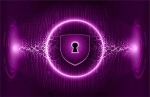 Modern Cybersecurity Technology Background with padlock vector