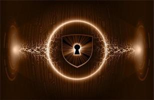 Modern Cybersecurity Technology Background with padlock vector
