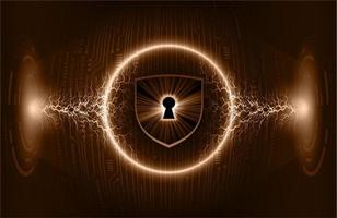 Modern Cybersecurity Technology Background with padlock vector