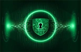 Modern Cybersecurity Technology Background with padlock vector