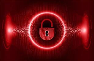 Modern Cybersecurity Technology Background with padlock vector