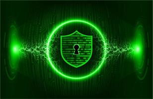 Modern Cybersecurity Technology Background with padlock vector