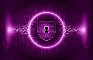 Modern Cybersecurity Technology Background with padlock vector