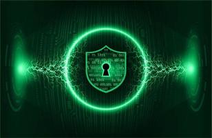 Modern Cybersecurity Technology Background with padlock vector