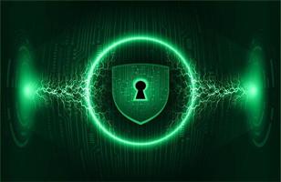 Modern Cybersecurity Technology Background with padlock vector