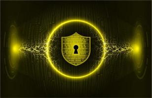 Modern Cybersecurity Technology Background with padlock vector