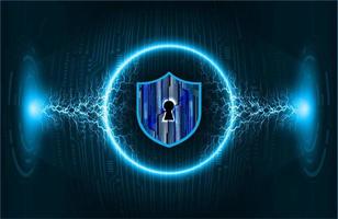 Modern Cybersecurity Technology Background with padlock vector