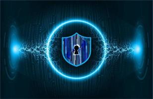 Modern Cybersecurity Technology Background with padlock vector