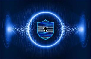 Modern Cybersecurity Technology Background with padlock vector