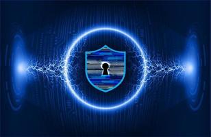 Modern Cybersecurity Technology Background with padlock vector