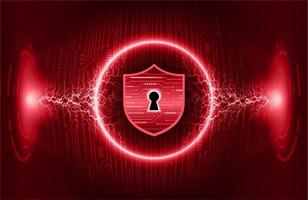 Modern Cybersecurity Technology Background with padlock vector