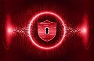 Modern Cybersecurity Technology Background with padlock vector