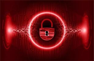 Modern Cybersecurity Technology Background with padlock vector