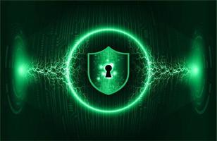 Modern Cybersecurity Technology Background with padlock vector