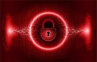 Modern Cybersecurity Technology Background with padlock vector