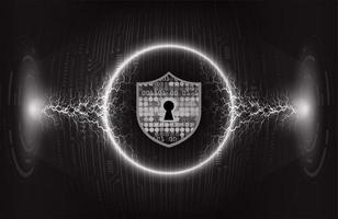 Modern Cybersecurity Technology Background with padlock vector