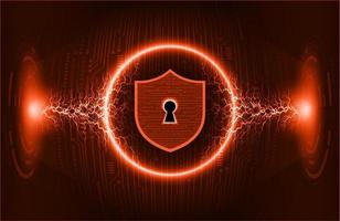 Modern Cybersecurity Technology Background with padlock vector
