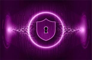 Modern Cybersecurity Technology Background with padlock vector
