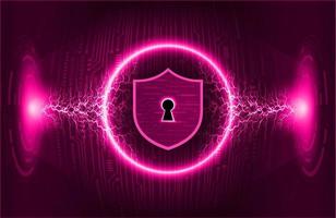 Modern Cybersecurity Technology Background with padlock vector