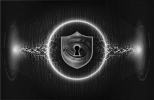 Modern Cybersecurity Technology Background with padlock vector