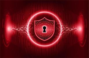 Modern Cybersecurity Technology Background with padlock vector