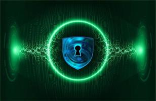 Modern Cybersecurity Technology Background with padlock vector