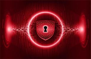 Modern Cybersecurity Technology Background with padlock vector