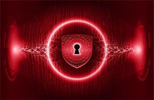 Modern Cybersecurity Technology Background with padlock vector