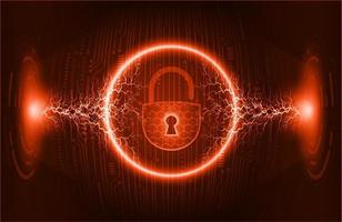 Modern Cybersecurity Technology Background with padlock vector