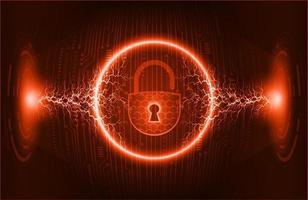 Modern Cybersecurity Technology Background with padlock vector