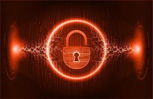 Modern Cybersecurity Technology Background with padlock vector