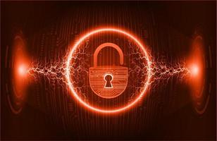 Modern Cybersecurity Technology Background with padlock vector