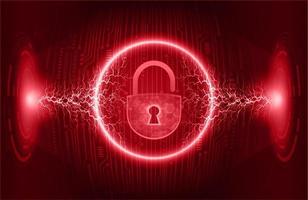 Modern Cybersecurity Technology Background with padlock vector