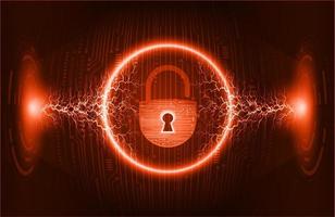 Modern Cybersecurity Technology Background with padlock vector