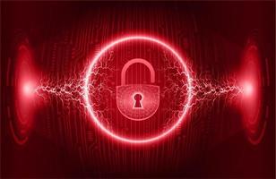 Modern Cybersecurity Technology Background with padlock vector