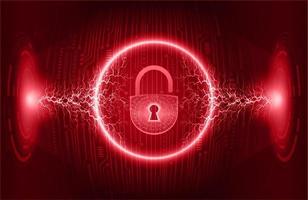 Modern Cybersecurity Technology Background with padlock vector