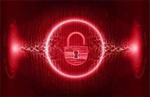 Modern Cybersecurity Technology Background with padlock vector