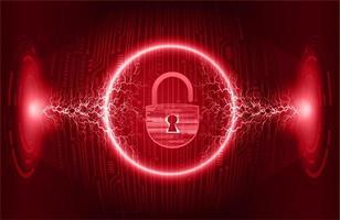 Modern Cybersecurity Technology Background with padlock vector