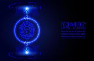 Modern Cybersecurity Technology Background with padlock vector