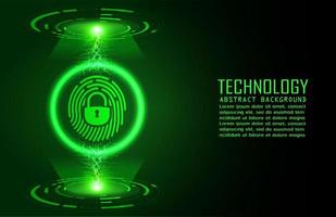 Modern Cybersecurity Technology Background with padlock vector