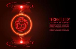 Modern Cybersecurity Technology Background with padlock vector