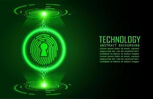 Modern Cybersecurity Technology Background with padlock vector