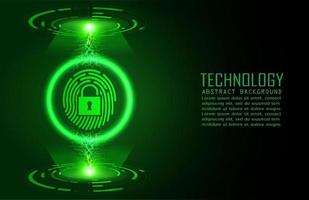 Modern Cybersecurity Technology Background with padlock vector