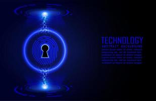 Modern Cybersecurity Technology Background with padlock vector
